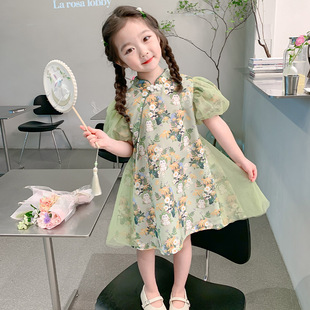 儿童夏天搭配甜美穿搭百搭气质经典 女童连衣裙夏薄款 超美服饰舒服