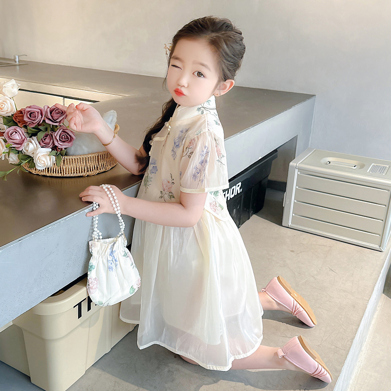 儿童无袖背心连衣裙女生小众气质高级感高端穿搭舒服夏装2025夏款