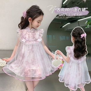连衣裙搭配夏潮高端经典 大童女孩夏装 女生精致女童时髦甜美仙气