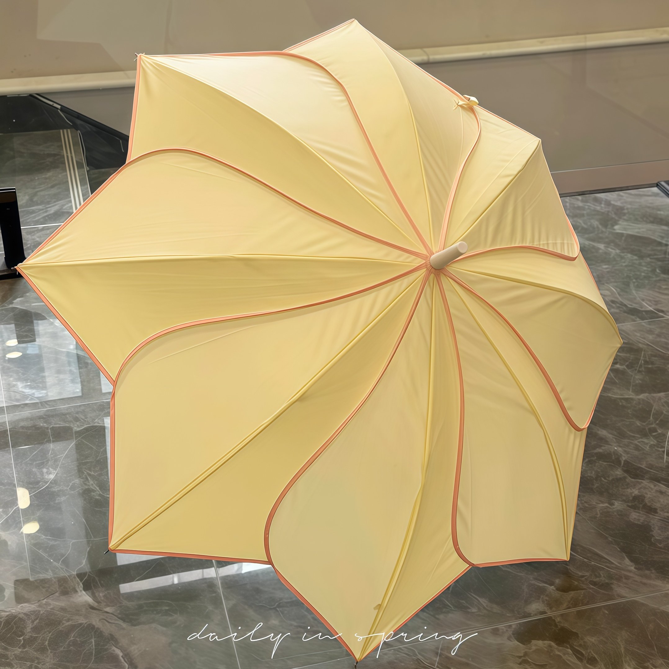 花瓣雨伞加大加厚防风加固大暴雨长柄雨伞女生高颜值结实耐用韩系图片