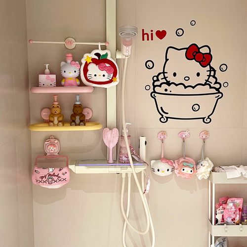 浴室置物架放沐浴露免打孔吸盘式卫生间洗漱台墙上壁挂式收纳架