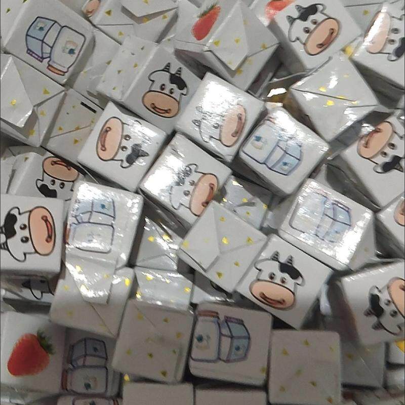 网红方块奶酪糖牛奶草莓糖果独立小包装学校宿舍解馋零食喜糖
