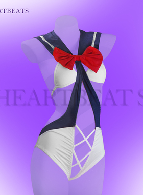 HeartBeats[床上水手]情趣睡衣cosplay纯欲性感镂空蝴蝶结连体衣