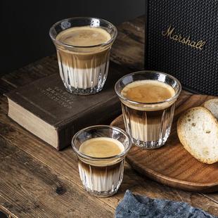 Dirty咖啡杯设计师款简约复古玻璃杯200ml澳白杯高档精致拿铁杯