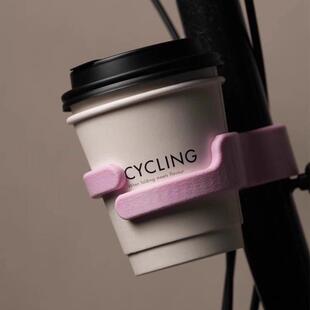 适用brompton小布折叠自行车配件水壶架快拆可携式奶茶咖啡架水杯