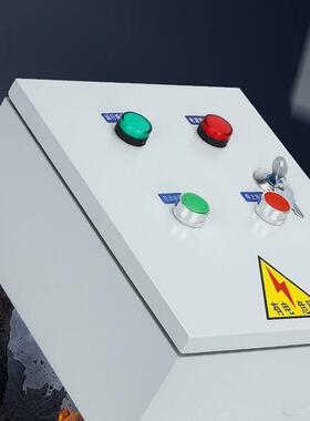 瓦380W水泵5电机wKW控制箱5.三157.5相启千k动4K11风机配电箱220v