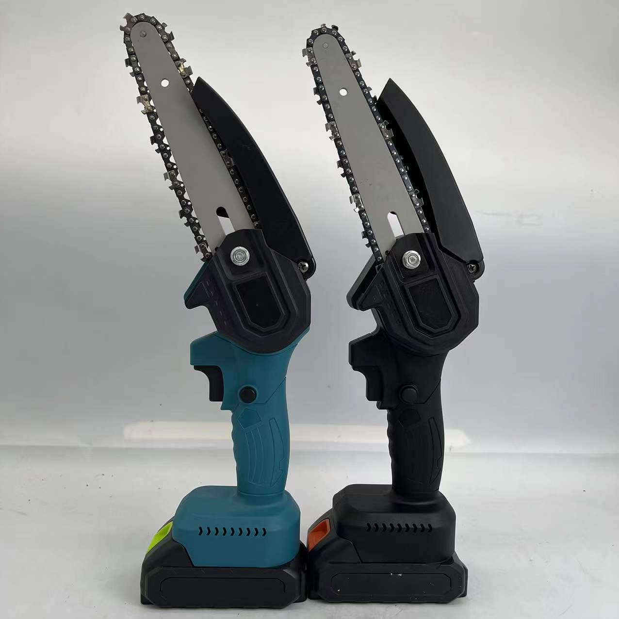 充电式单手电锯家用小型手持有刷手提锂电伐木锯户外电据电链锯