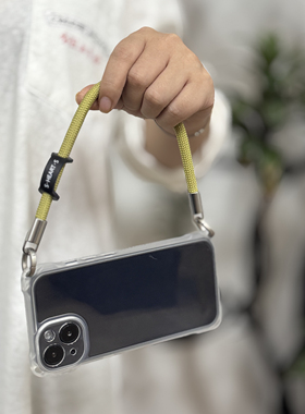 SHEARTS双环电话手提款挂绳短款双扣百搭结实8mm手机手腕挂绳链女