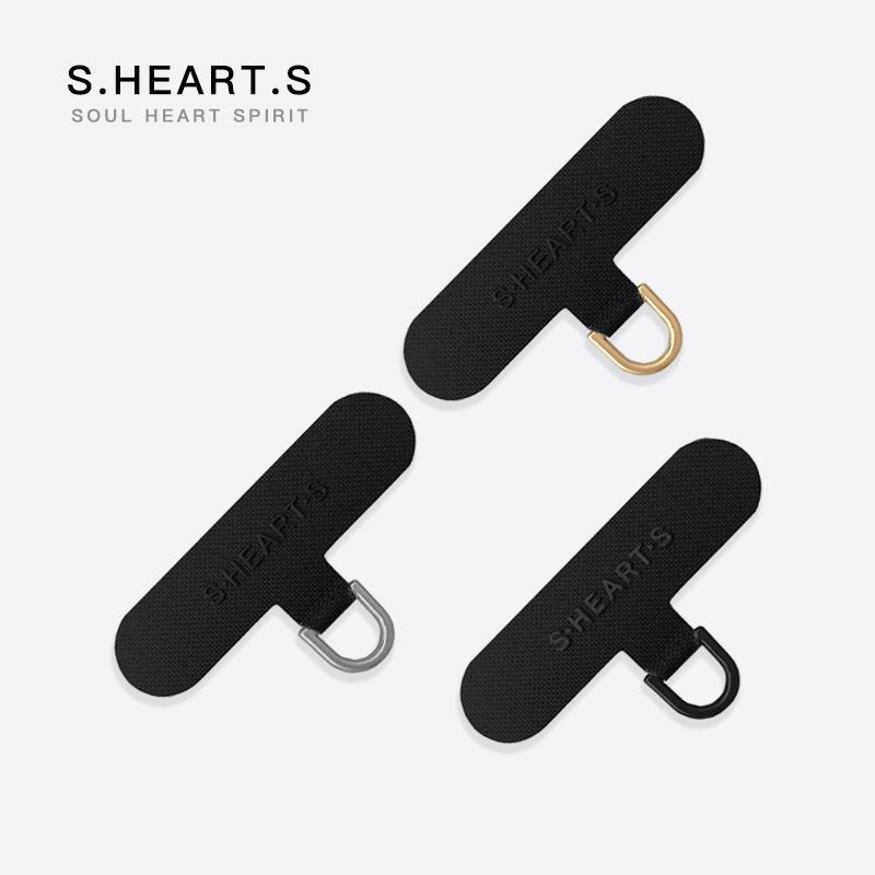 原版SHS手机壳垫片通用金属超薄挂绳贴片隐形布夹片链接挂饰防丢