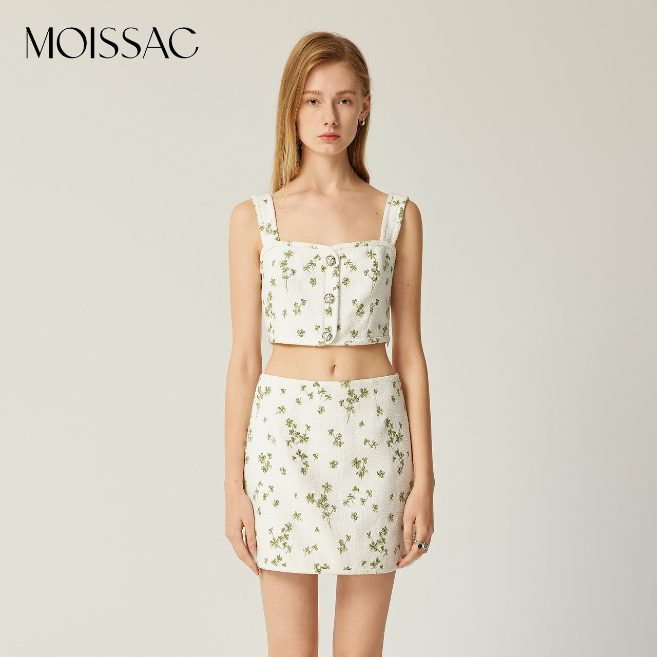 摩萨克奥莱春小香风四叶草刺绣背心抹胸式吊带女,女装/女士精品,背心吊带,淘宝优惠券,粉丝福利购,淘宝优惠卷