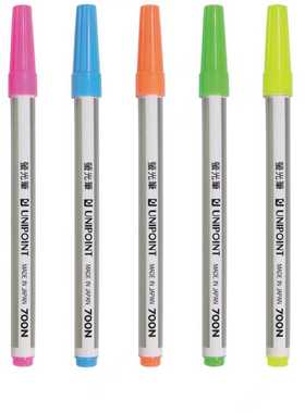 台湾英士UNIPOINT优点700N学生可修改荧光笔/记号笔 划重点标记笔734T柔色护眼萤光笔 8C套装 记号 笔723W