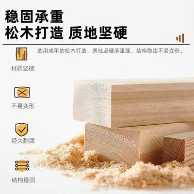 L7日式榻榻米床架子排骨架实木床落地床矮床无床头出租房民宿地台