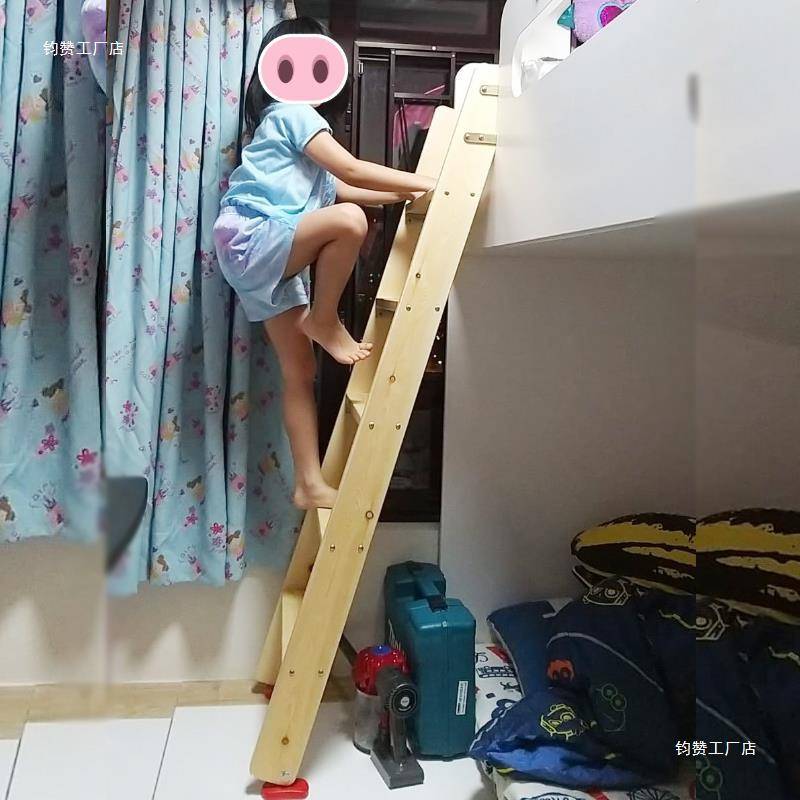 木梯子实木楼梯家用室内学生上下铺子母床梯子单卖阁楼木松木直