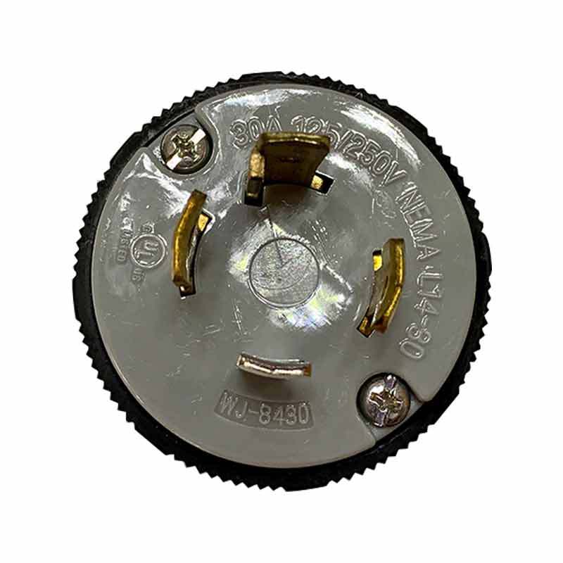 美式 NEMA 电源插头L14-30P 30A 125/250V发动设备接线头WJ-8430