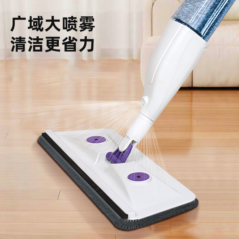 平板拖把免手洗家用一拖净喷水夹布拖把旋转吸水加液干湿两用地拖