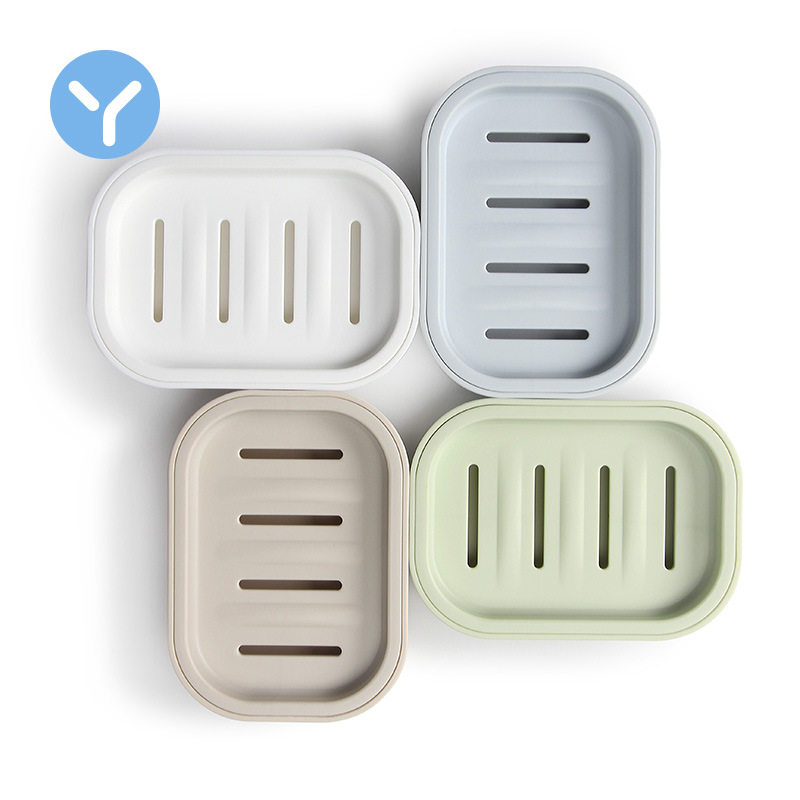 小白丫PP肥皂盒带盖沥水双层皂托依米最生活PP塑料手工香皂盒1只