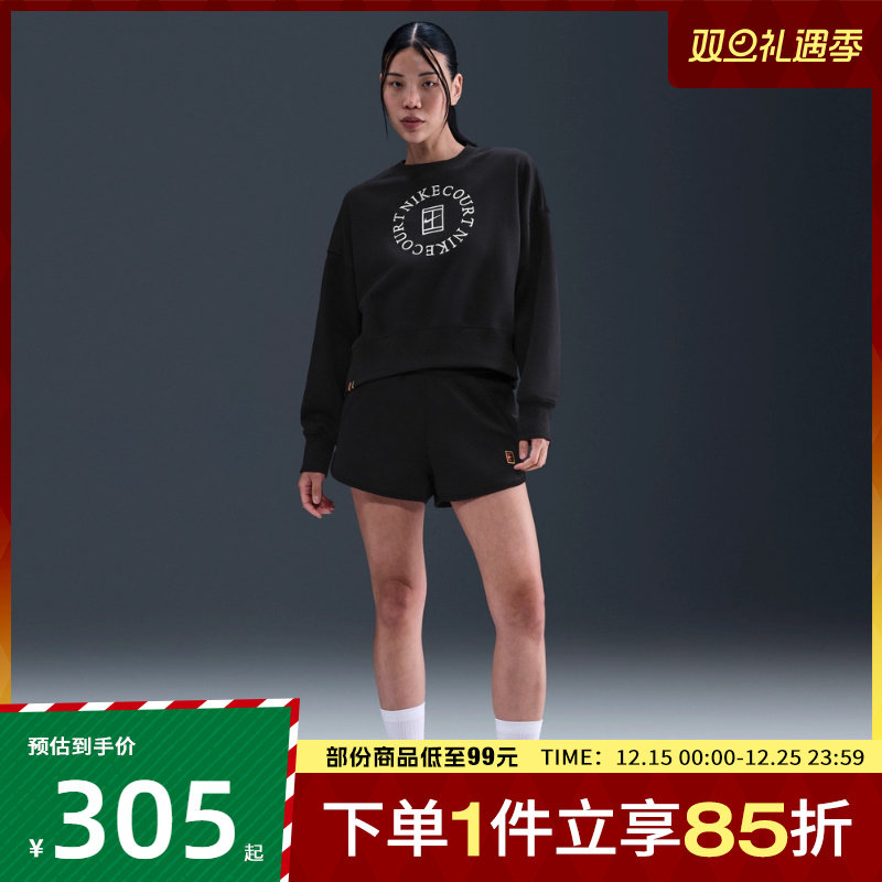 NIKE耐克女子PHNX CREW HRTGE运动休闲套头衫卫衣HJ8989-010
