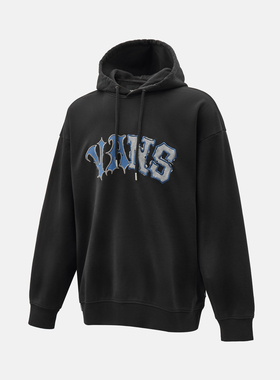 VANS范斯男子DISTRESS HOODIE运动休闲套头衫卫衣VN000QN0BLK