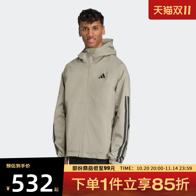 adidas阿迪达斯男子ESS 3S RAIN H J夹克外套JM1058