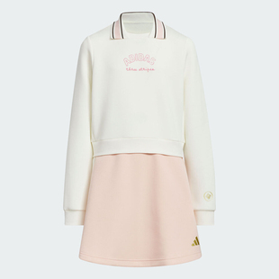 Adidas阿迪达斯大童JG KN DRESS运动休闲连衣裙KV6917