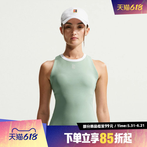 NIKE耐克夏季女子运动休闲背心无袖运动T恤FZ6658-006