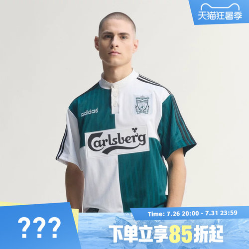 adidas阿迪达斯男子LFC A JSY 95运动休闲短袖T恤KA8093