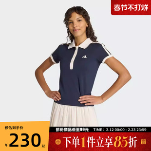 adidas阿迪达斯女子CLASSICS POLO运动休闲短袖T恤KD7597