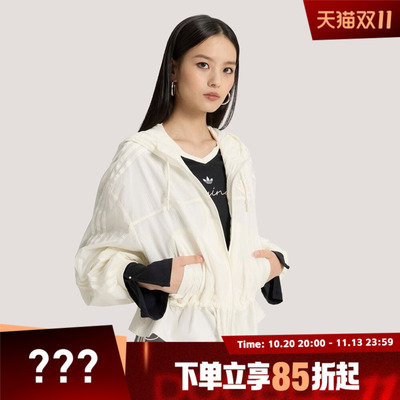 adidas阿迪达斯三叶草女子运动健身夹克外套KS2875