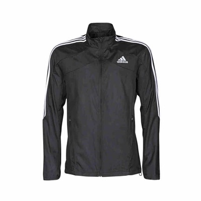 阿迪达斯男子简约三条纹立领梭织跑步运动夹克外套GM1410阜阳ls仓