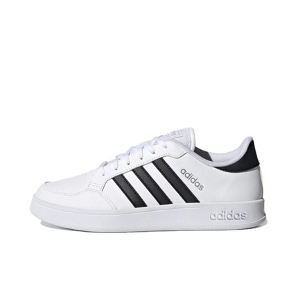adidas neo Breaknet 合成革透气舒适耐磨低帮板鞋女款 南昌hd仓