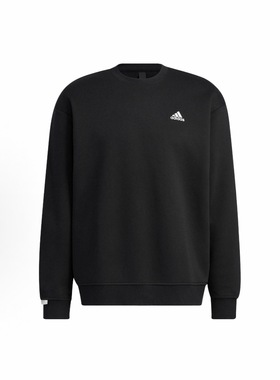 阿迪达斯男装加绒保暖运动休闲圆领卫衣针织套头衫潮IB2774