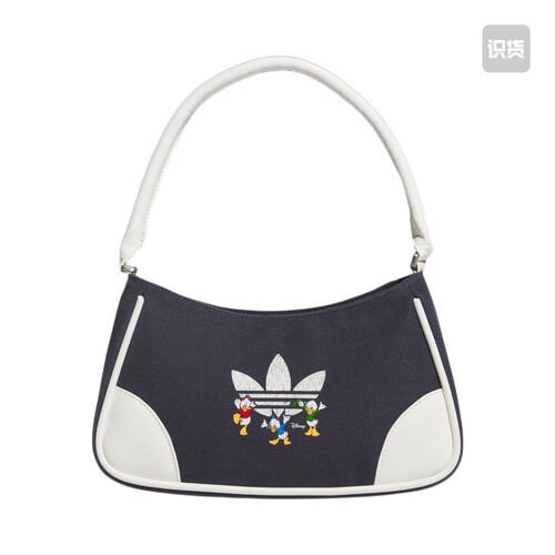 adidas Originals/三叶草 单肩包手提包 JL7658暗藏青/白 key仓