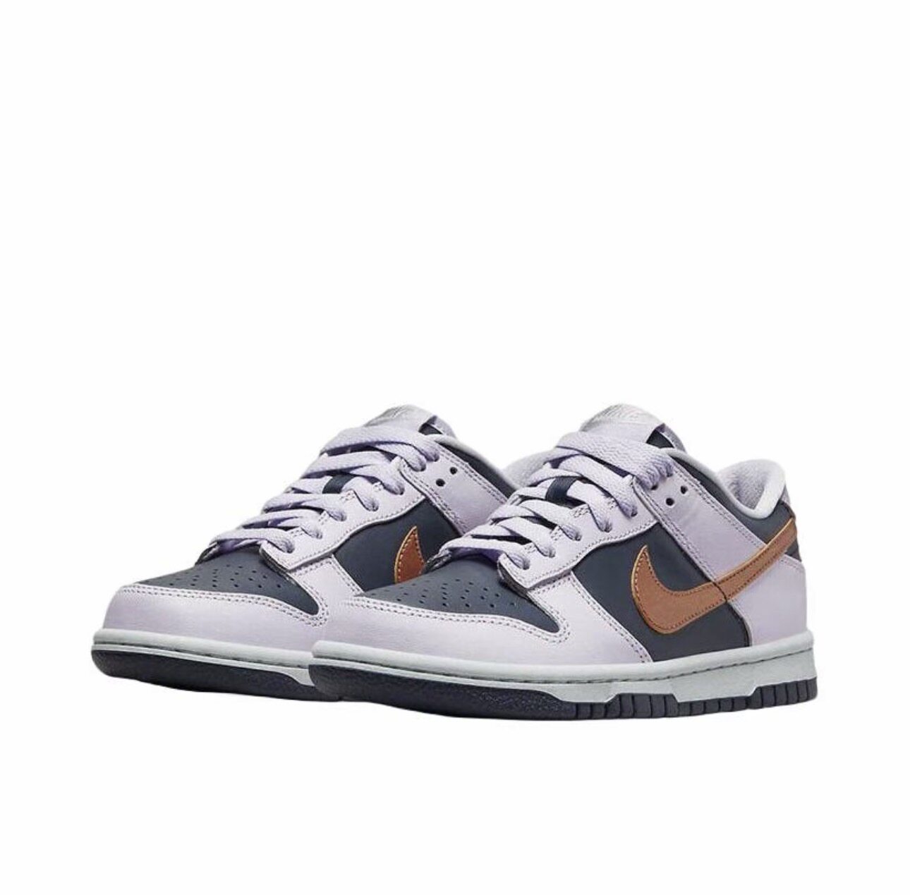 Nike Dunk Low紫蓝金勾复古低帮女子休闲板鞋DX1663-400 深圳主仓