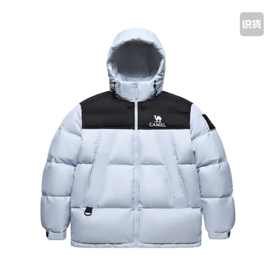 Camel/骆驼 防风连帽保暖羽绒服 W35CR07012 西安xz仓（深圳发）