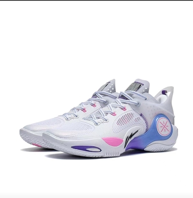 李宁韦德裂变8低帮篮球鞋男款白蓝粉ABPT029-11安徽sw仓倒卖勿扰