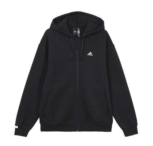 阿迪达斯男女加绒保暖简约休闲运动宽松连帽夹克衫IV7607阜阳ls