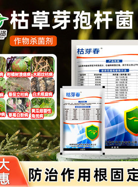 太抗枯芽春枯草芽孢菌杆菌白粉溃疡病纹枯赤霉病立枯根腐病杀菌剂