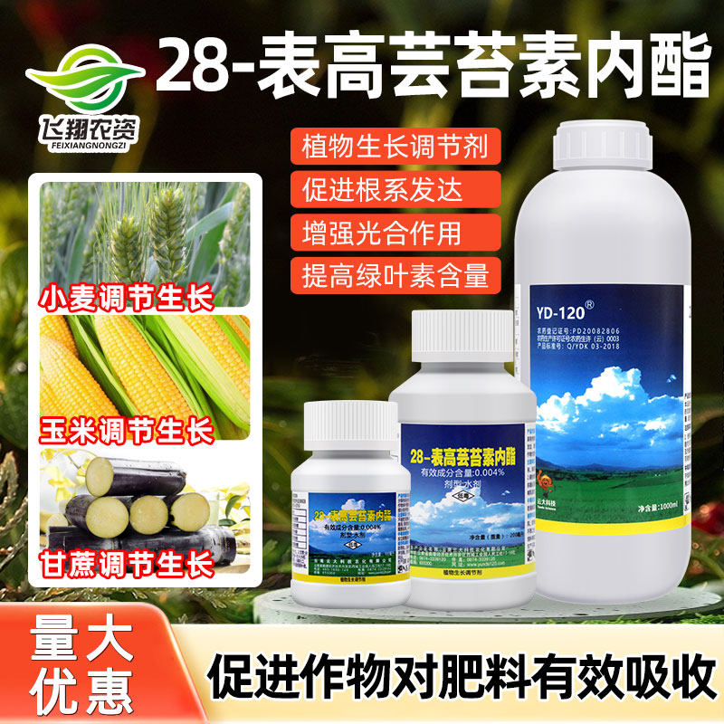 云大120万保0.004％芸苔素内酯甘蔗玉米增糖提高产量促生长调节剂