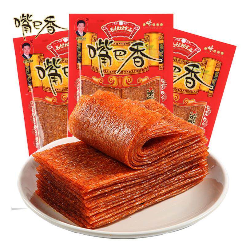 嘴巴香辣条香辣片校园小吃8090后小时候怀旧辣条零食老式大辣片