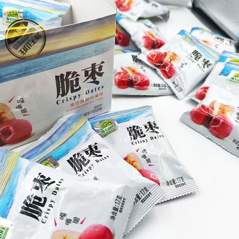海天山庄脆枣嘎嘣脆休闲零食独立小包装大枣新鲜美味