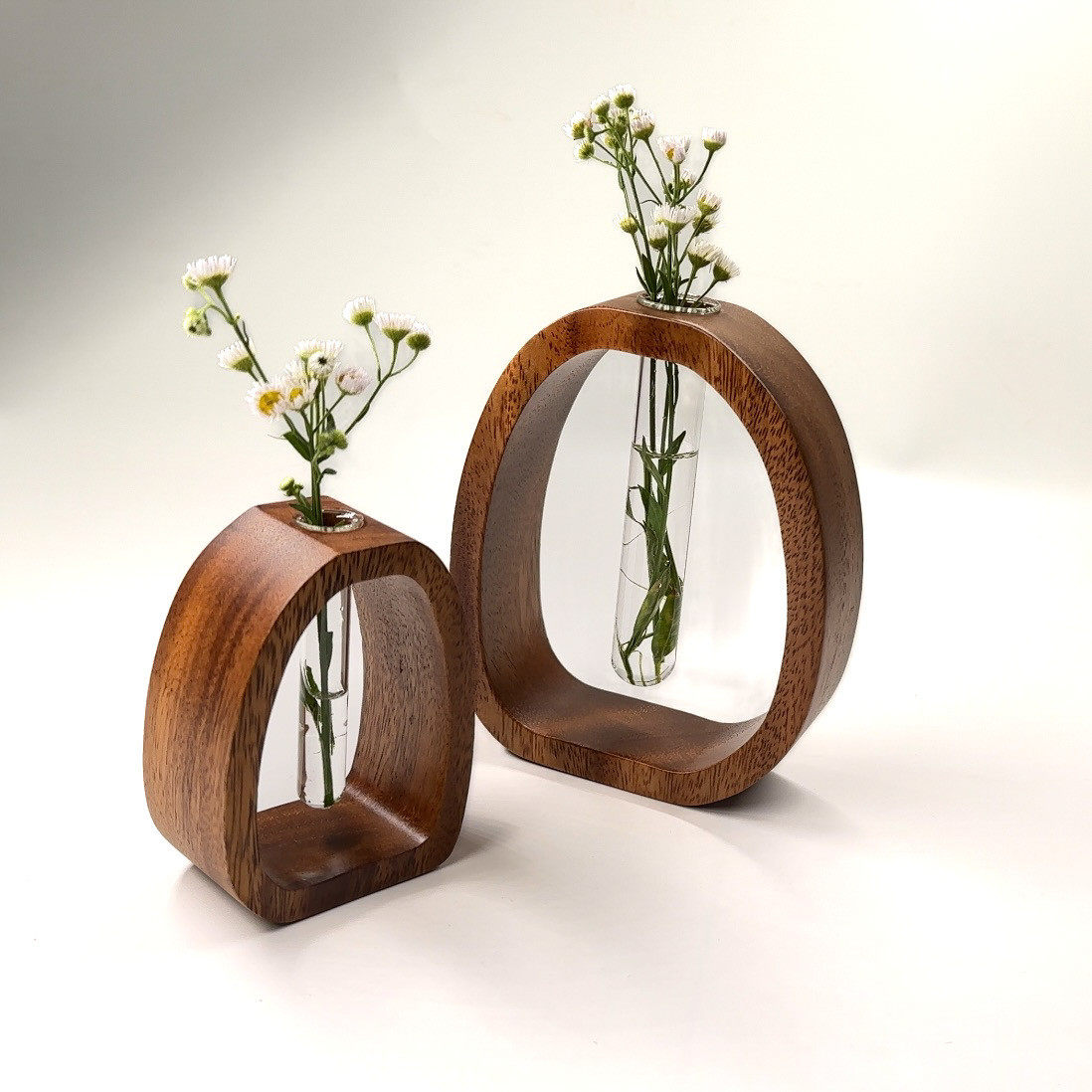 南美胡桃木全实木简约桌面水培