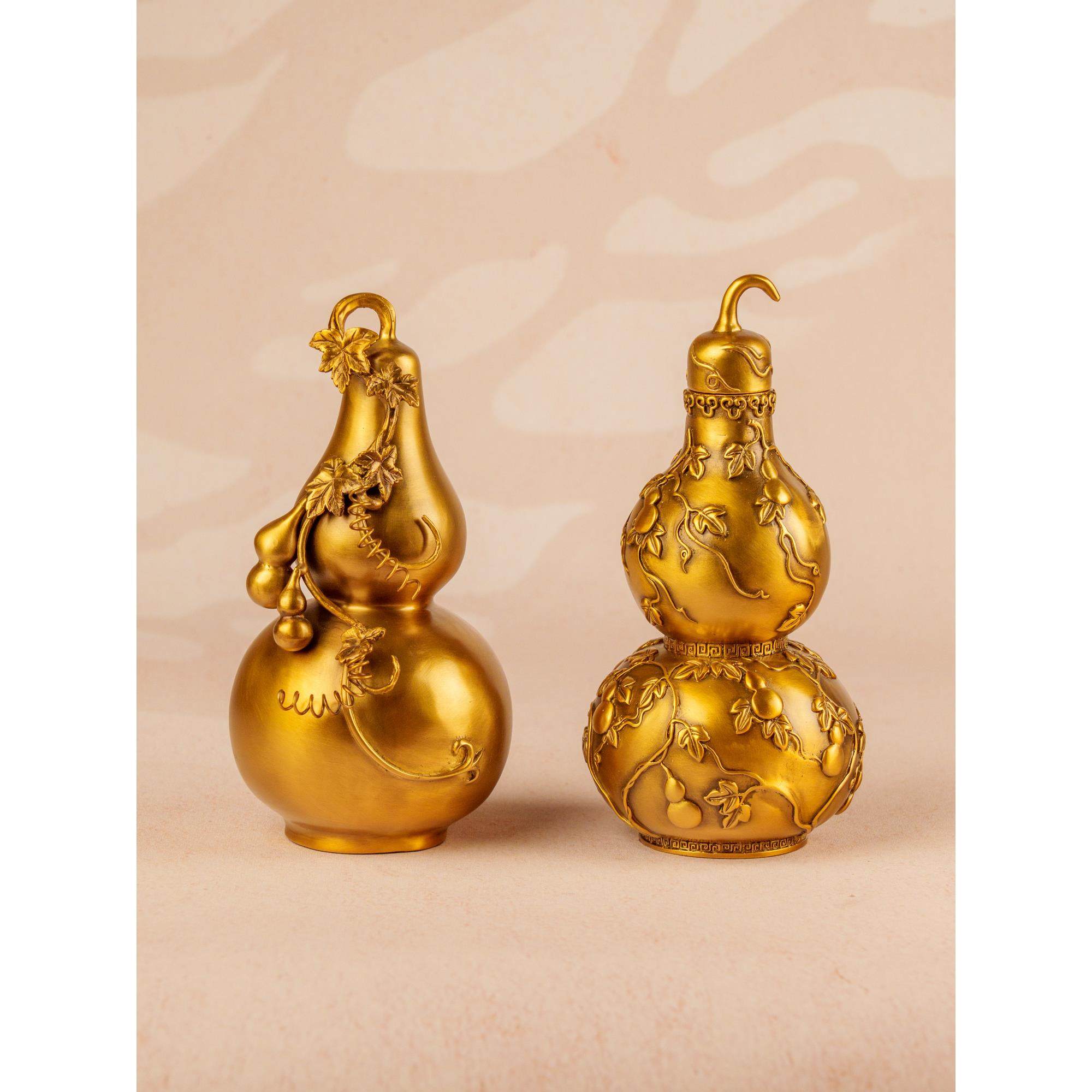 纯铜开葫芦饰品乔迁客厅入口酒柜办公室财富金葫芦礼品C6046,家居饰品,桌面摆件,淘宝优惠券,粉丝福利购,淘宝优惠卷