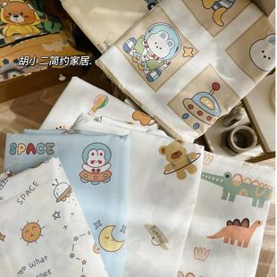 A类卡通儿童60支长绒棉被套幼儿园宝宝全棉被罩150x200cm单人被套