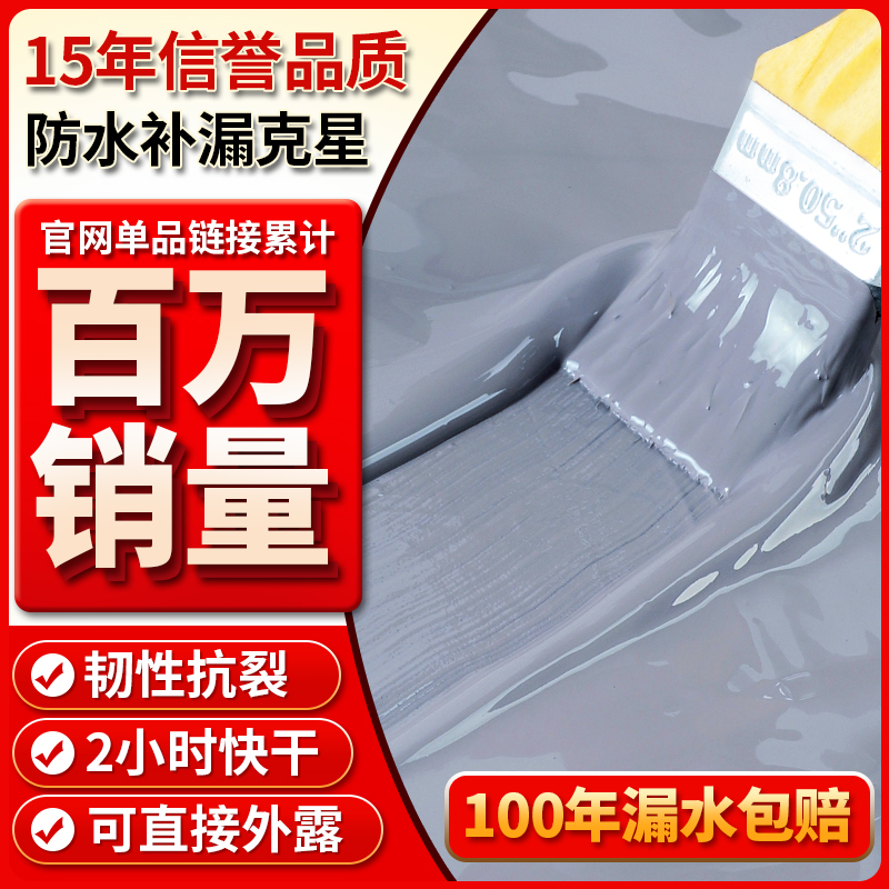 帝舒雅屋顶房顶裂缝防水涂料