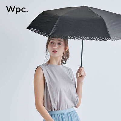 wpc防晒伞小巧轻便防紫外线遮阳伞黑胶太阳伞弯钩晴雨两用伞女
