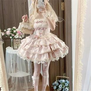银月原创芭蕾礼遇lolita洋装芭蕾风Doll感吊带日常连衣裙洛丽塔服