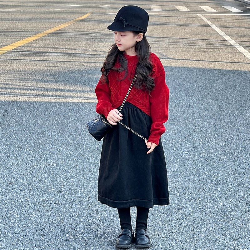 女童连衣裙秋冬款2025新款儿童裙子冬季过年服女大童套裙红色年服,童装/婴儿装/亲子装,连衣裙,淘宝优惠券,粉丝福利购,淘宝优惠卷