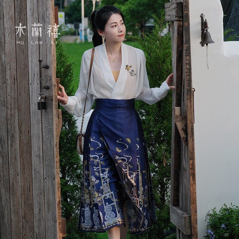 小个子织金马面裙 木兰禧【云梦京华】八分马面裙改良口袋款,女装/女士精品,汉服半身裙,淘宝优惠券,粉丝福利购,淘宝优惠卷