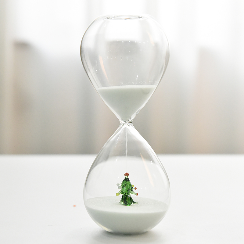 创意30分钟圣诞沙漏计时器动物造型家居摆件生日毕业礼物送男女