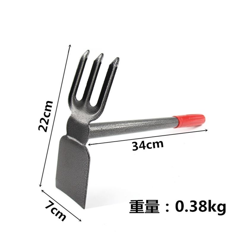 全钢小型锄头除草耙子种菜种花锄草神器家用农用地多功能工具图片